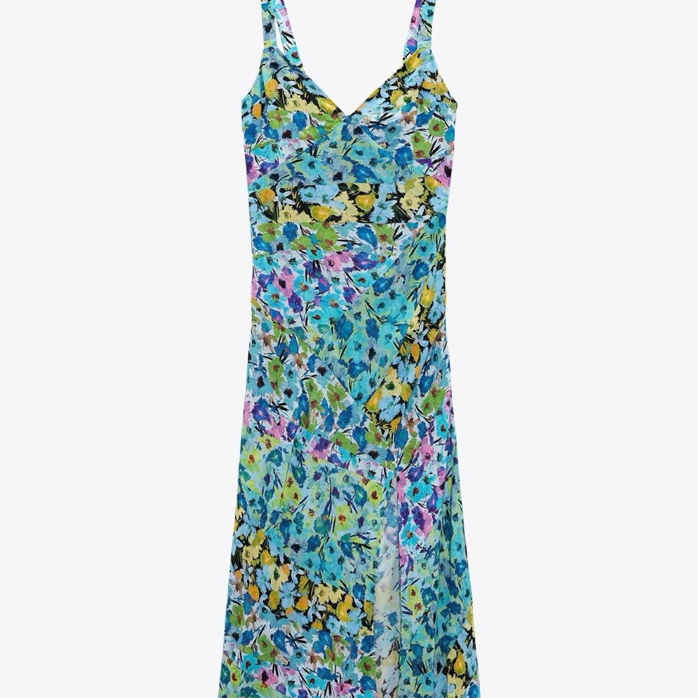 Brand New Zara Floral Sleeveless Dress